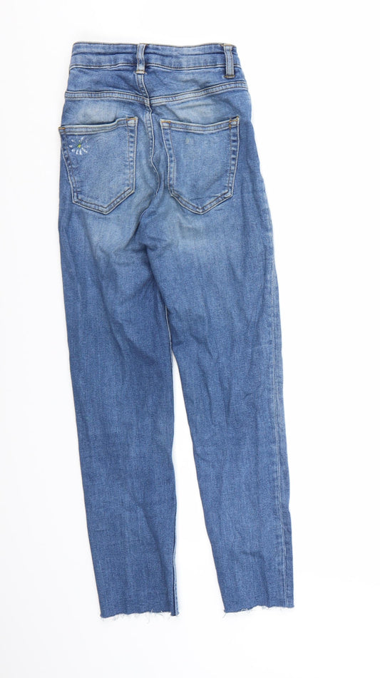 Divided by H&M Womens Blue Denim Skinny Jeans Size 6 L24 in