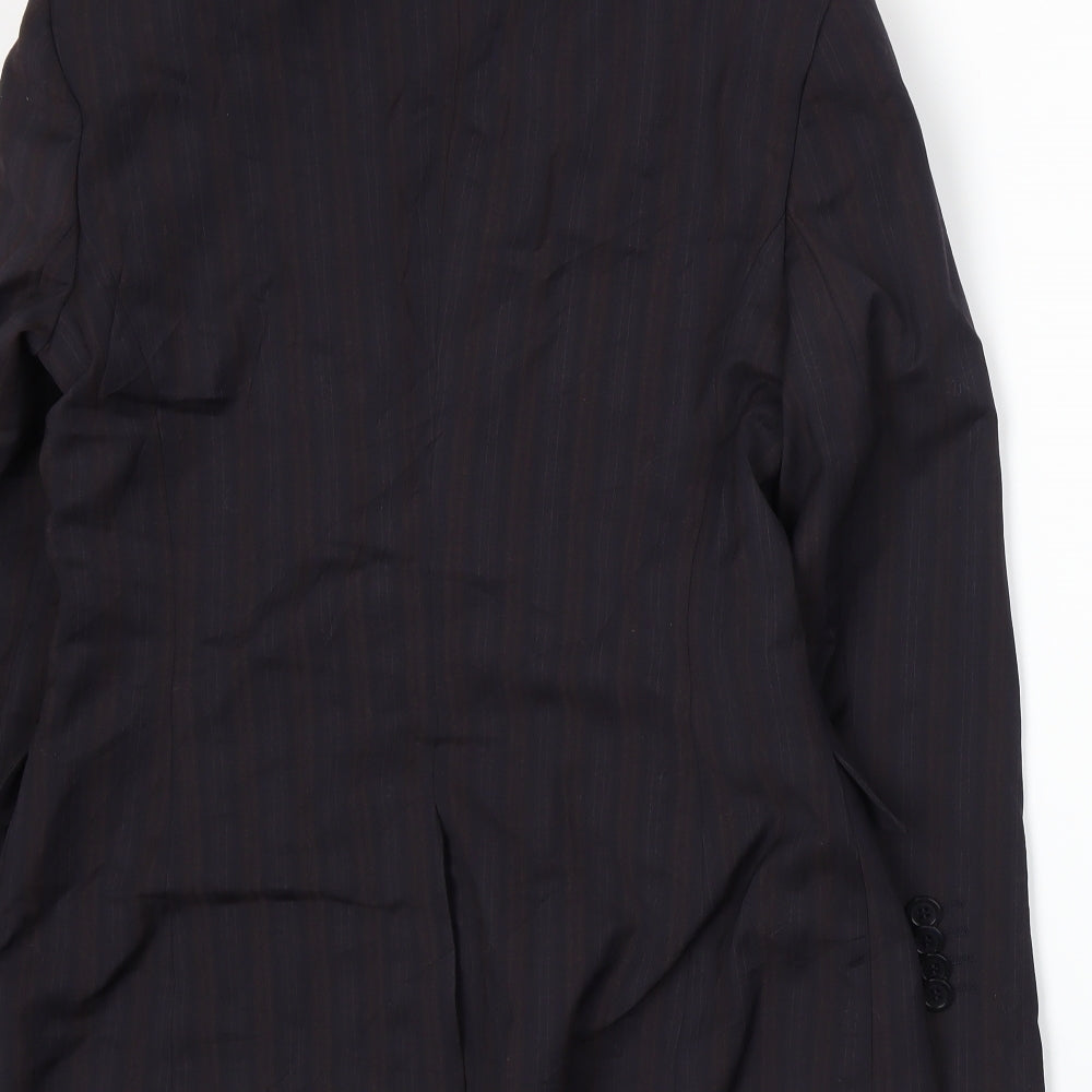 Brand and care label for Autograph women’s purple jacket suit jacket, size UK 10