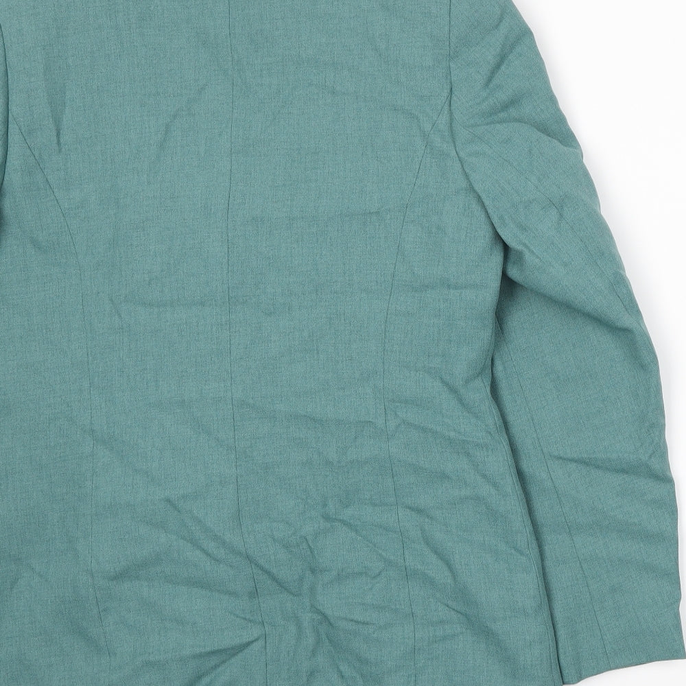 Brand and care label for BHS women’s green jacket suit jacket, size UK 12