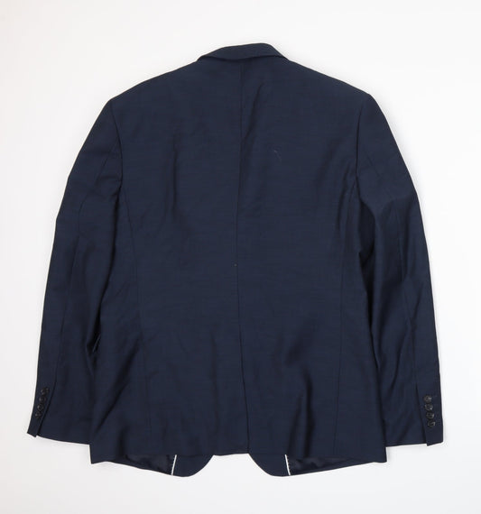 Cedar Wood State Mens Blue Jacket Suit Jacket Size XL