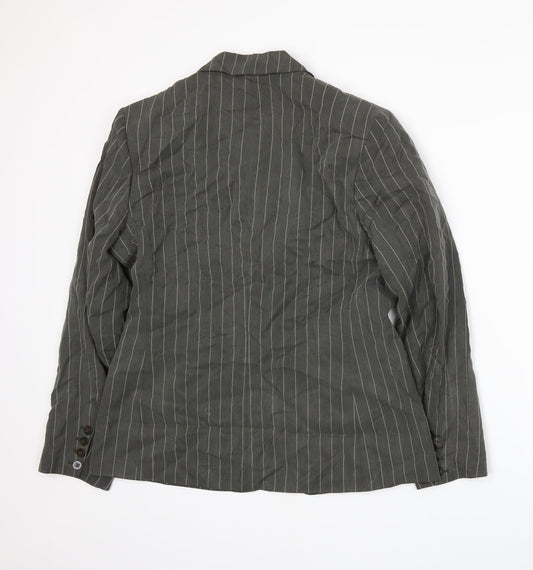 La Strada Womens Green Jacket Suit Jacket Size 12