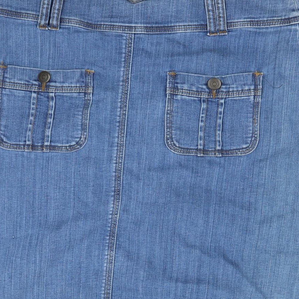 DP Womens Blue Mini Skirt Size 10