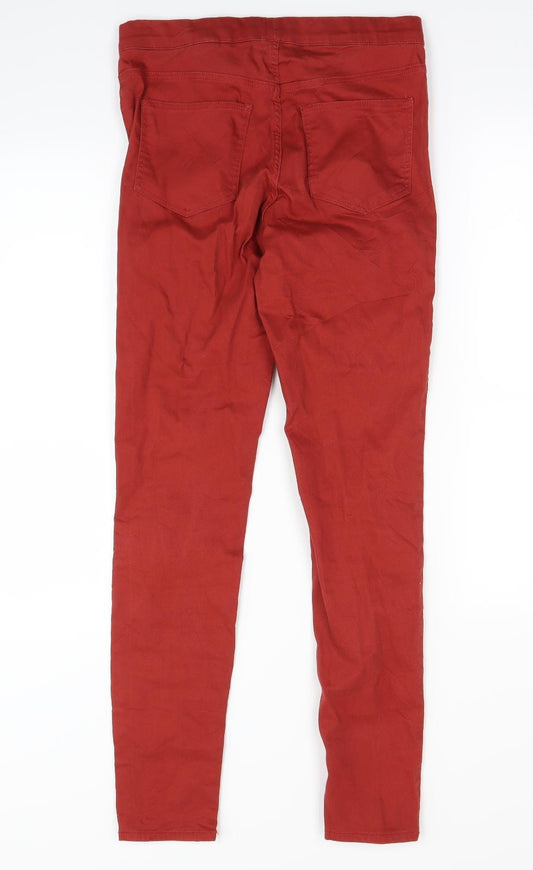H&M Womens Red Mom Jeans Size 8 L29 in