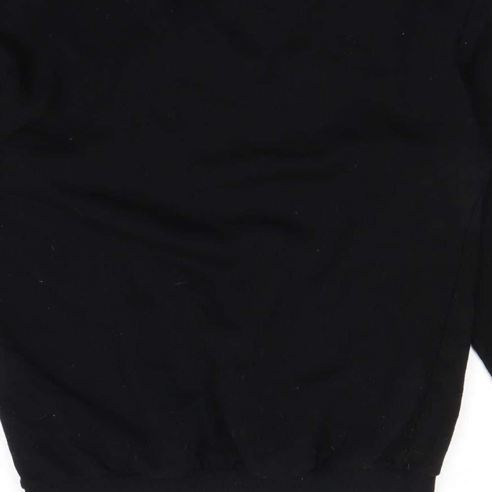 Brand and care label for Divided women’s black jumper, size XS