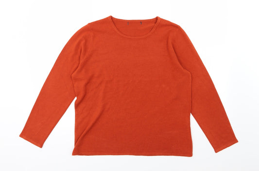 Preworn Mens Brown Knit Pullover Jumper Size M