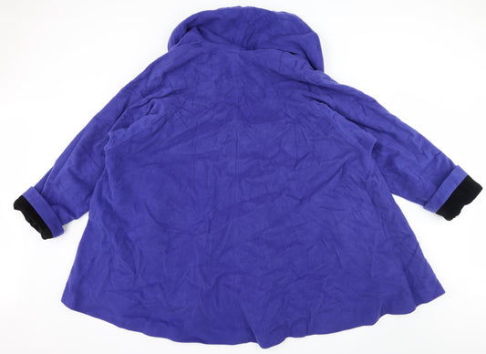 Private Line Womens Blue Overcoat Coat Size 12