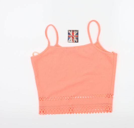 Select Womens Pink Jersey Basic Tank Size 10