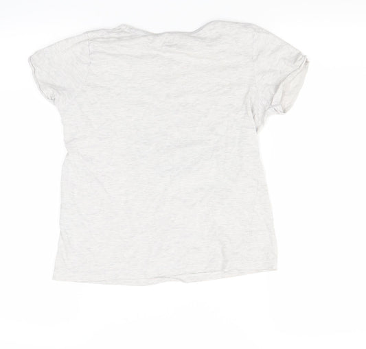 prim Girls Grey Basic T-Shirt Size 10 Years