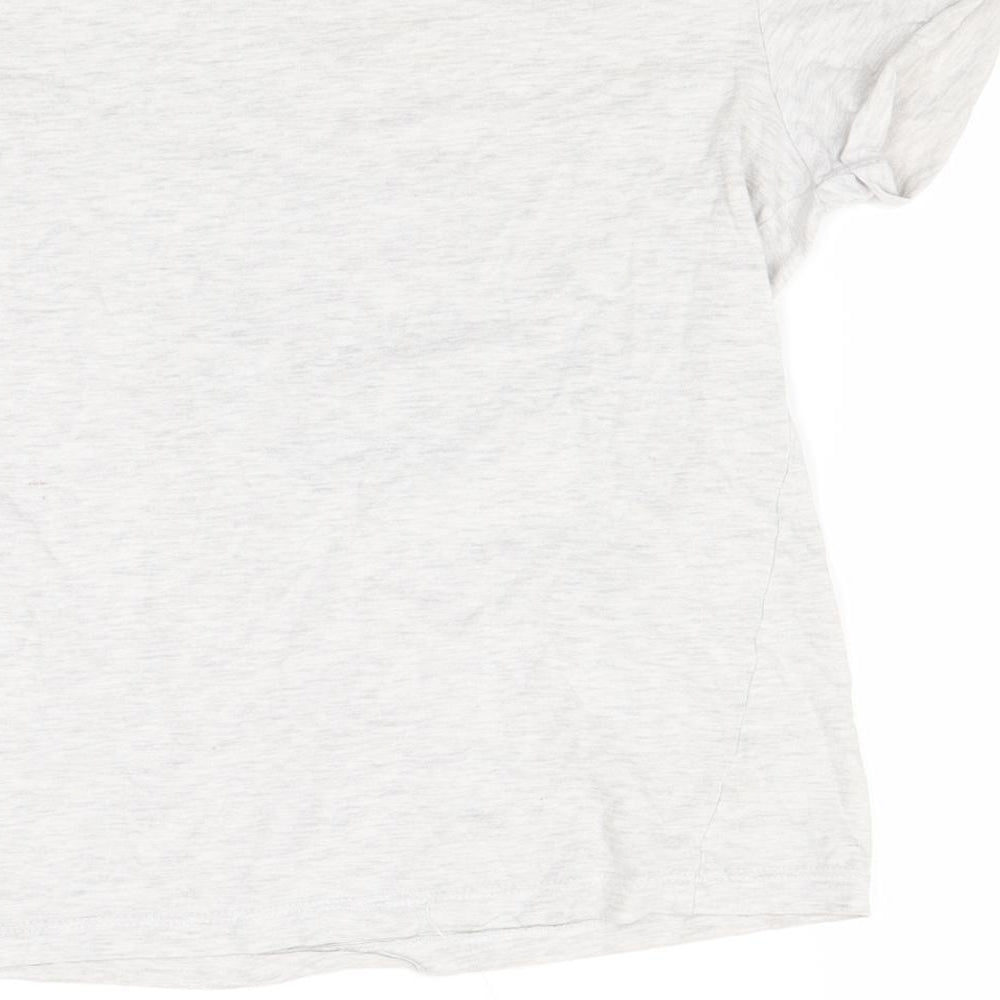 Brand and care label for prim girls’ grey basic t-shirt, size 10, years