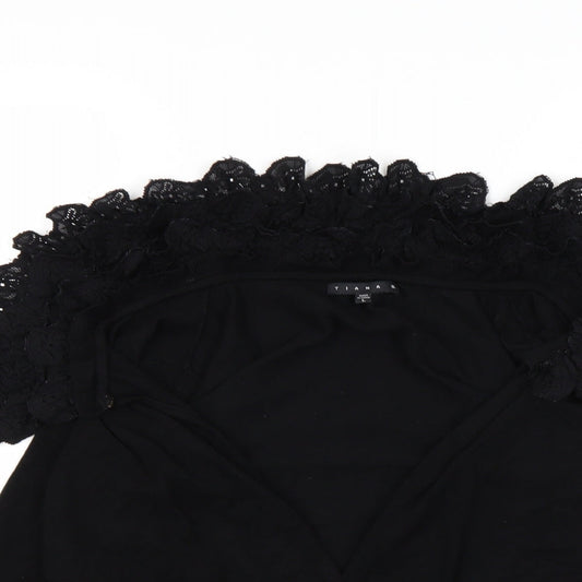 Tiana B Womens Black Cardigan Jumper Size L