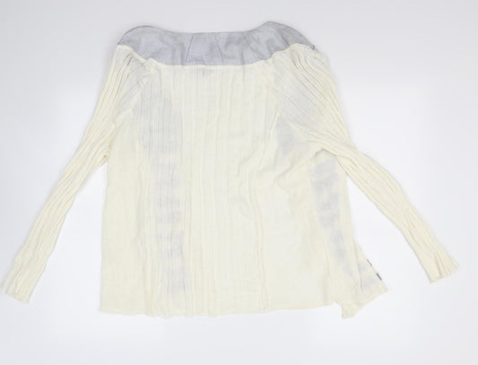 Horsan Womens Ivory Cardigan Jumper Size XL