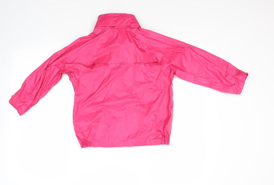 wetplay Girls Red Basic Coat Coat Size 3-4 Years