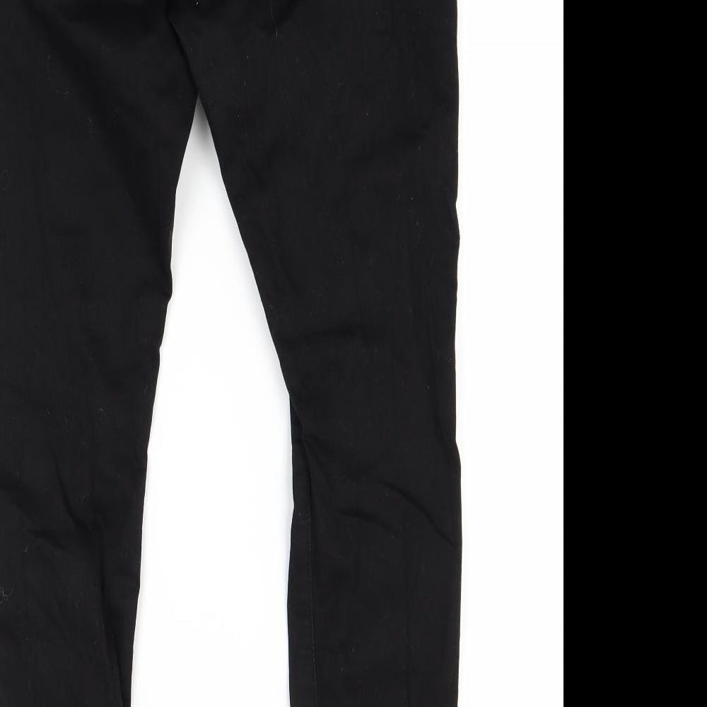 The Rockin Rev Womens Black Skinny Jeans Size 14 L27 in