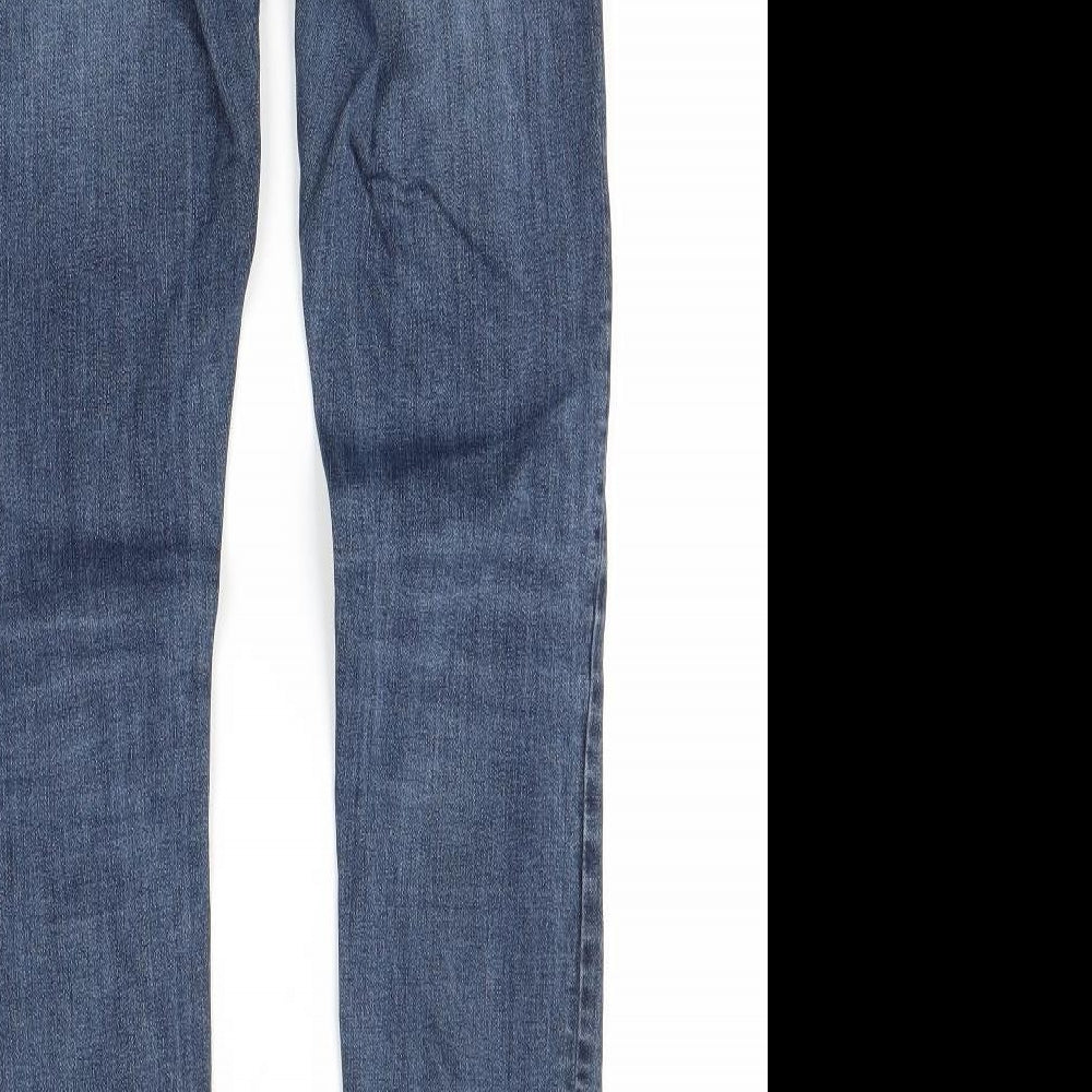 Preworn Womens Blue Denim Skinny Jeans Size 8 L27 in