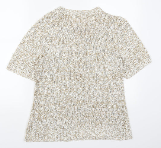 Damart Womens Beige Pullover Jumper Size 14