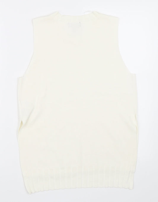 Topshop Womens Ivory Basic Tank Size 10