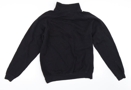 Yae Mens Black Henley Sweatshirt Size M