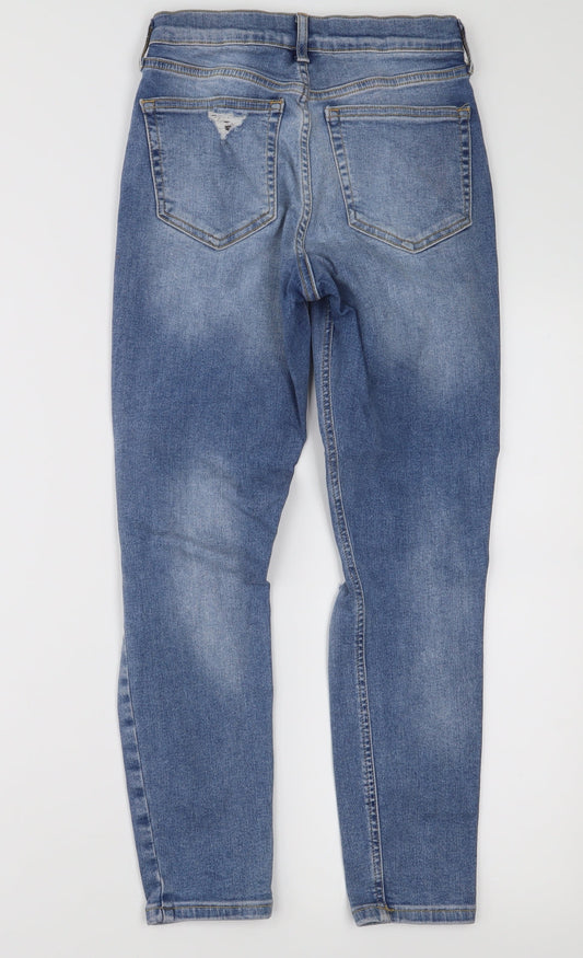 Topshop Womens Blue Denim Skinny Jeans Size 26 in L28 in