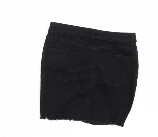 New Look Womens Black Mini Skirt Size 10