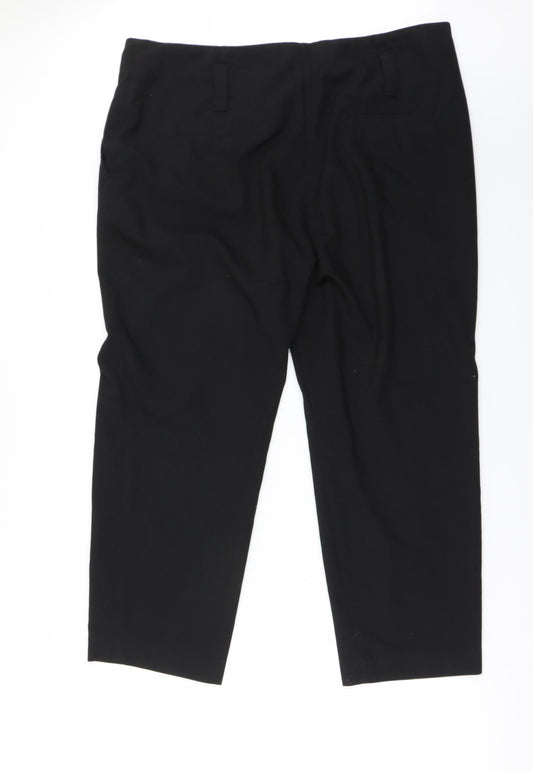 NEXT Womens Black Trousers Size 18 L23 in