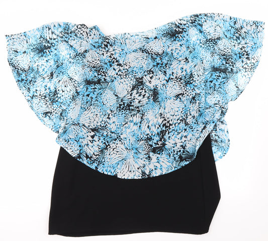 David Emmanuel Womens Blue A-Line Size 14