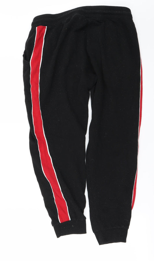 H&M Mens Black Jogger Trousers Size M L20 in