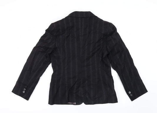 Oscar B Womens Black Jacket Coat Size 10