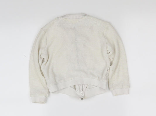 River Island Girls White Jacket Size 3-4 Years