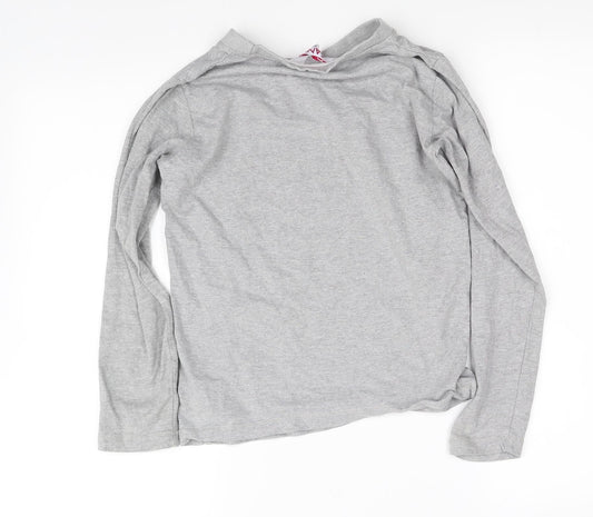 keanu Girls Grey Basic T-Shirt Size 11-12 Years
