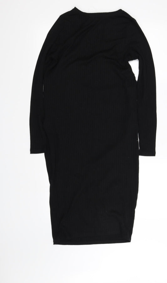 George Womens Black Fit & Flare Size 8