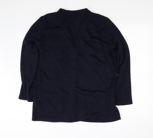 towels edgar jacobs Womens Blue Pullover Jumper Size 12