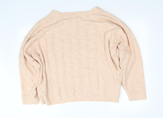 M&S Womens Pink Pullover Jumper Size 22