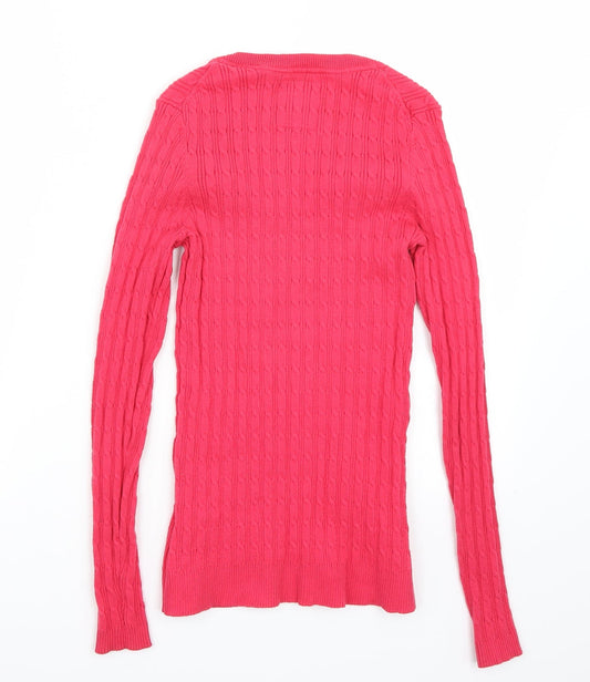 US Polo Association Womens Pink   Pullover Jumper Size S