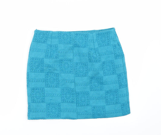 Forever21 Womens Blue A-Line Skirt Size M