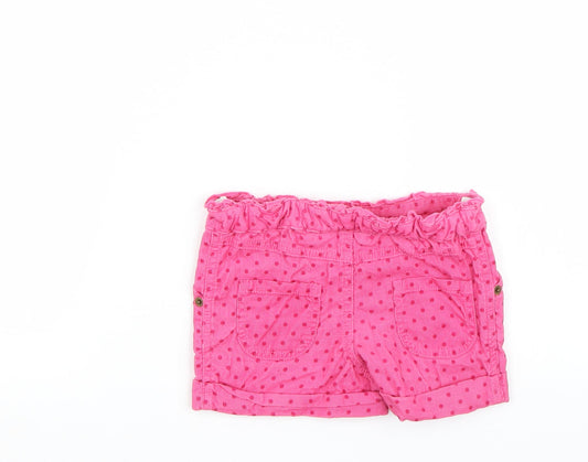 TU Girls Pink Cropped Trousers Size 24 Months
