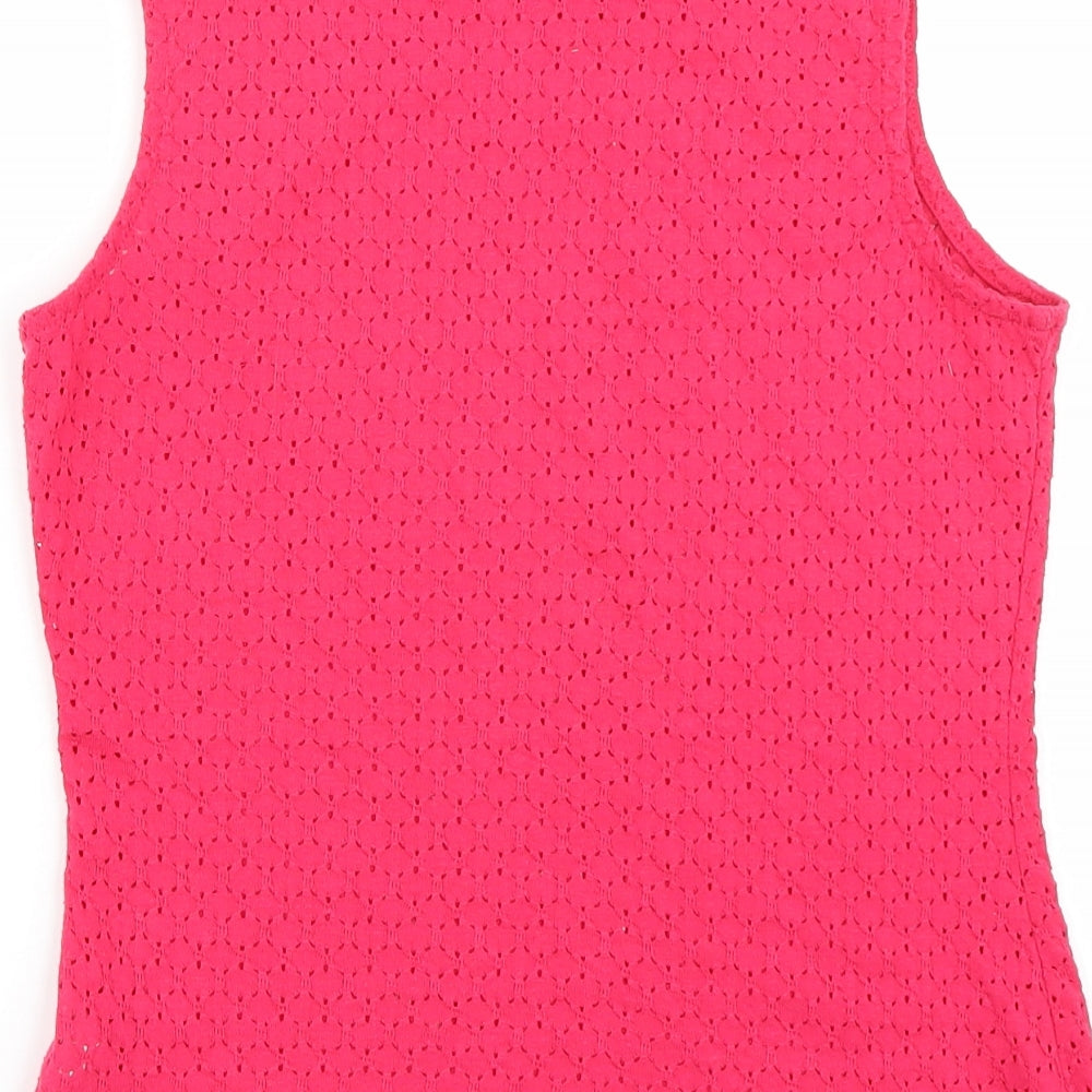 Newlook Womens Pink Basic T-Shirt Size 8