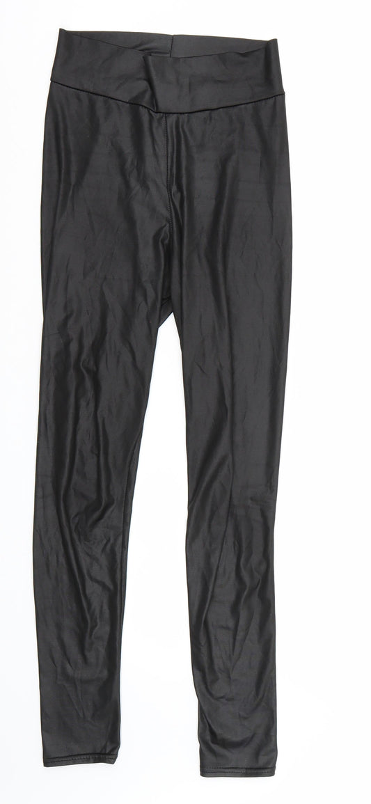 Nasty Gal Womens Black Carrot Leggings Size 8 L27 in