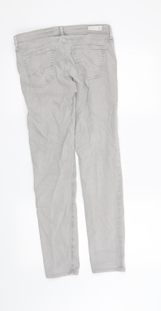 Preworn Womens Grey Straight Jeans Size 28 in L28 in