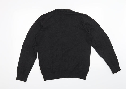 C&S Mens Grey Pullover Jumper Size 2XL