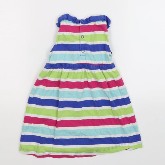 Charanga Girls Multicoloured Striped Fit & Flare Size 2-3 Years