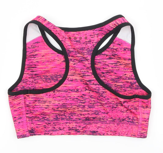 souluxe Girls Pink Colourblock Basic Tank Size 10-11 Years