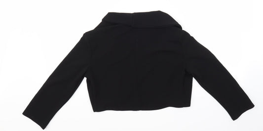 Boohoo Womens Black 3-in-1 Jacket Blazer Size 12