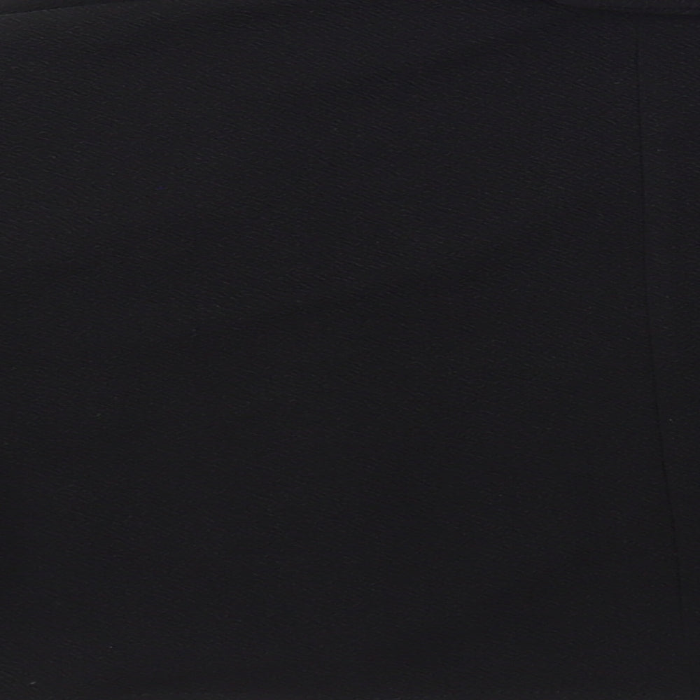 Brand and care label for Boohoo women’s black 3-in-1 jacket blazer, size UK 12