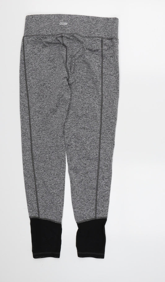Athletic Works Womens Grey Compression Leggings Size S L25 in