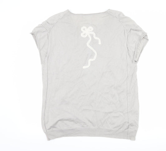 See U Soon Womens Grey Basic T-Shirt Size M