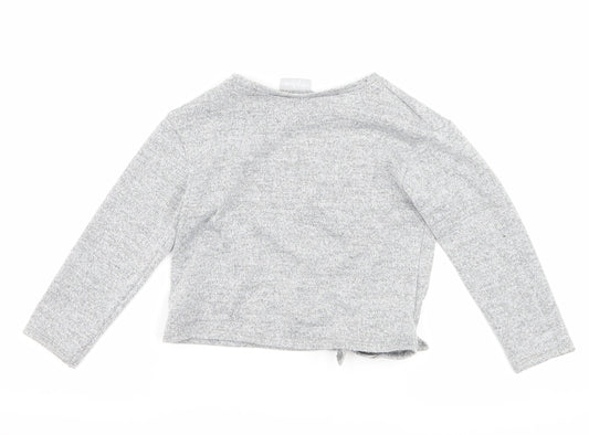Matalan Girls Silver Basic T-Shirt Size 5 Years - amour