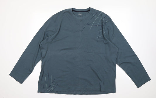 Easy Mens Blue Pullover Jumper Size 2XL