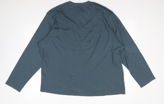 Easy Mens Blue Pullover Jumper Size 2XL
