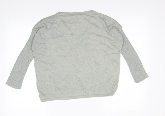 AX Paris Womens Green Pullover Jumper Size S