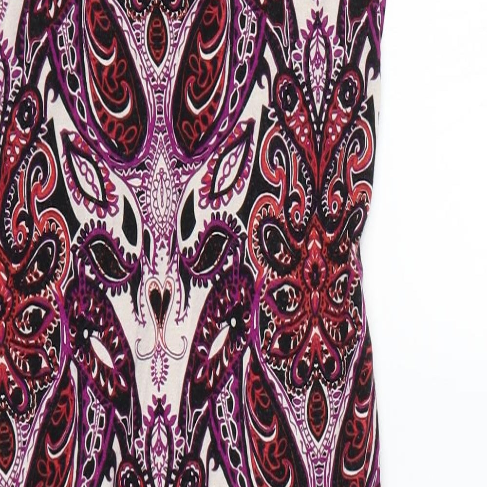 Miss Selfridge Womens Multicoloured Geometric Bodycon Size 6